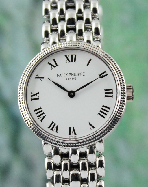 (image for) Patek Philippe 18K White Gold Lady Manula Winding Calatrava / 4809G